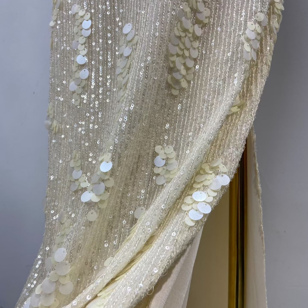 Roame Yves Skirt Ivory Sequin - Picture 8 of 9